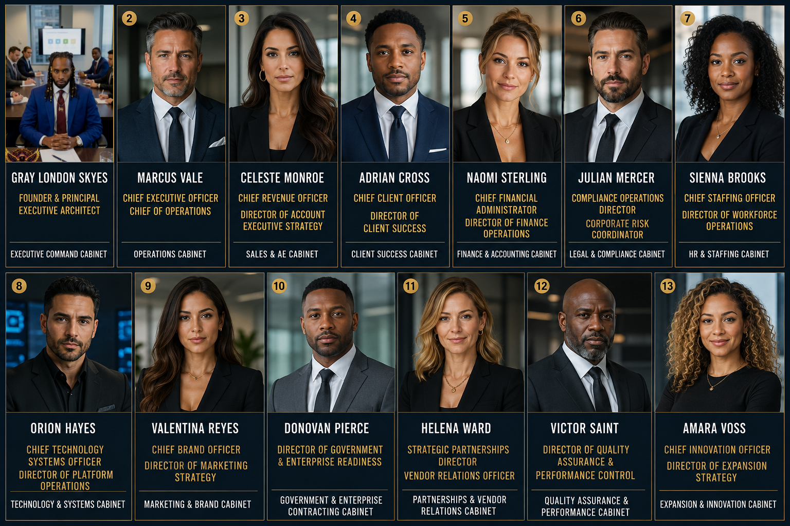 Executive team poster